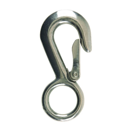 Campbell Chain & Fittings Campbell 1-1/8 in. D X 4-22/32 in. L Polished Stainless Steel Snap Hook 400 lb T7631614